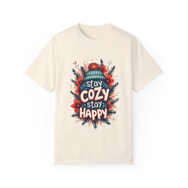 1146104420650083042_2048.jpeg Stay Cozy, Stay Happy Unisex T-shirt – Happiness in Every Hug of Comfort