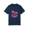 Celebrate in Style – Merry and Bright Unisex T-shirt