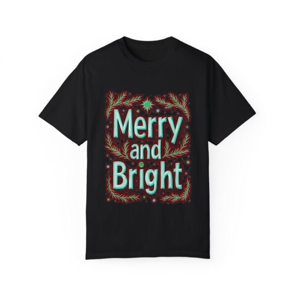 Merry and Bright Unisex T-shirt – Holiday Happiness in Every Stitch
