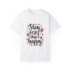 14396103804768414287_2048.jpeg Stay Cozy, Stay Happy Unisex T-shirt – Comfort is the Key to Happiness