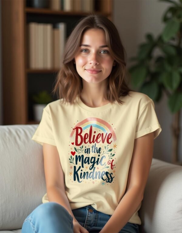 20241206171845-1efb3f62-6621-68be-9e1f-ae999f7b7b67.jpg Believe in the Magic of Kindness Unisex T-shirt – Spread the Love