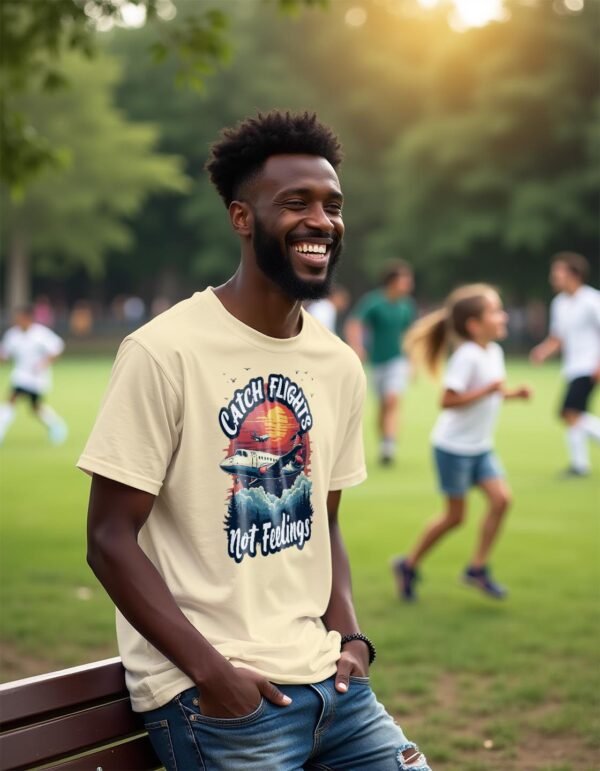 Catch Flights, Not Feelings Unisex T-shirt – Travel in Style