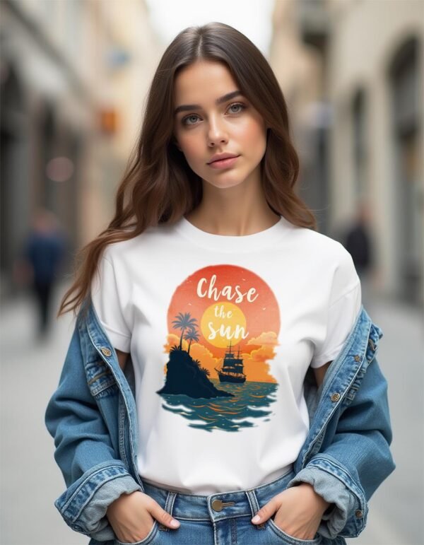 Chase the Sun Unisex T-shirt – For Those Who Love the Outdoors