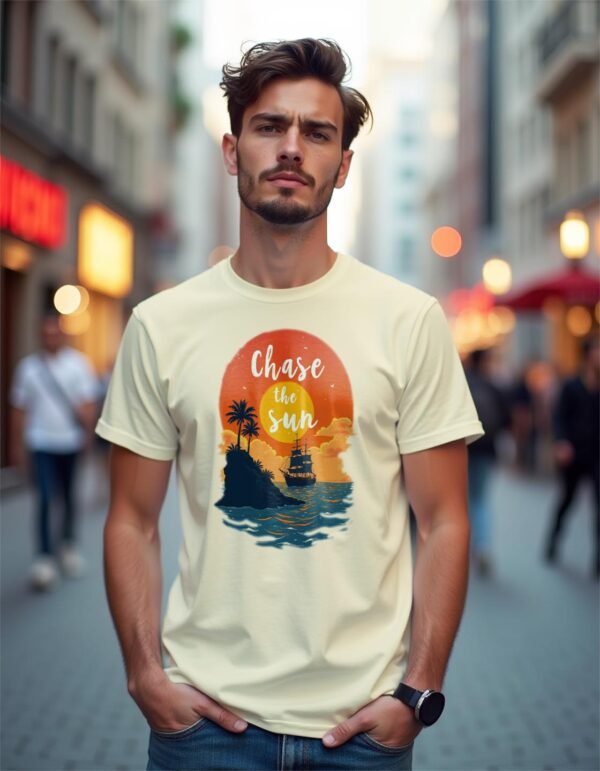 20241209224317-1efb67ef-bb9e-60fc-a473-021807a14f56.jpg Follow the Light with the Chase the Sun Unisex T-shirt