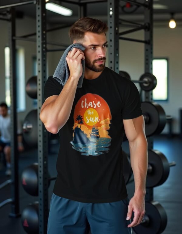 20241209224328-1efb67f0-1e33-692e-8fdb-8ebcf2a9910c.jpg Follow the Light with the Chase the Sun Unisex T-shirt