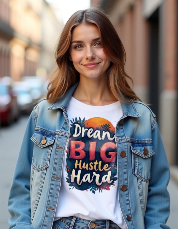 Dream Big, Hustle Hard Unisex T-shirt – Chase Your Goals