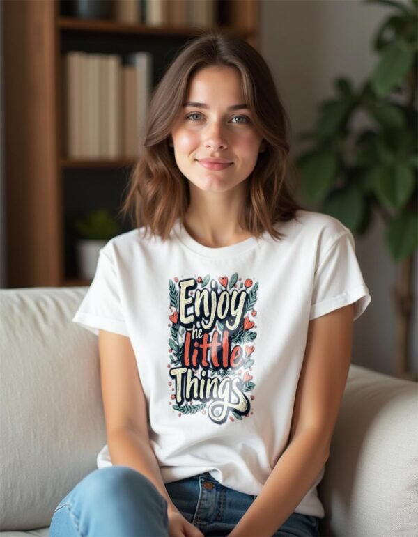 20241210021802-1efb69cf-bccc-6b5e-b791-e2c5dbecd25c.jpg Enjoy the Little Things Unisex T-shirt – Happiness in the Details