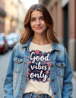 Good Vibes Only Unisex T-shirt – Because Life’s Better Happy