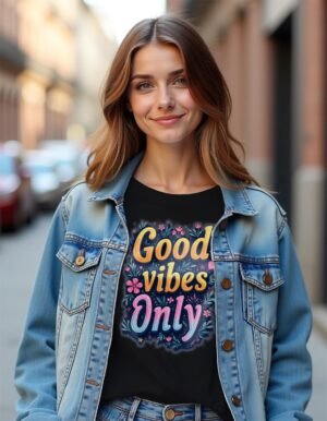 Good Vibes Only Unisex T-shirt – Radiate Happiness