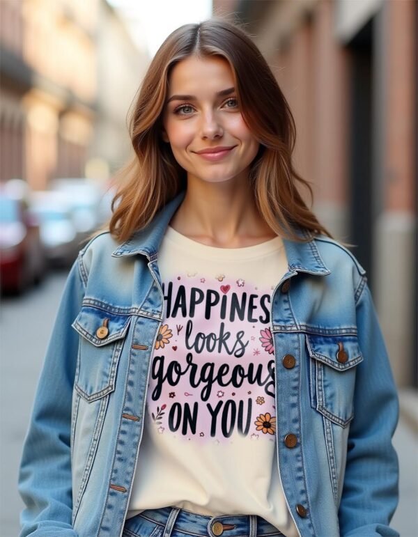 Happiness Looks Gorgeous on You Unisex T-shirt – Confidence Meets Joy