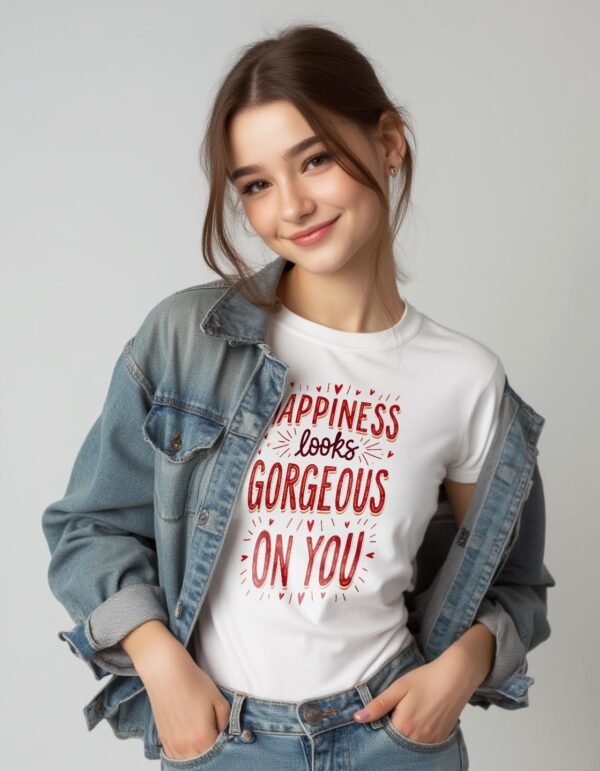 Happiness Looks Gorgeous on You Unisex T-shirt – Radiate Positivity