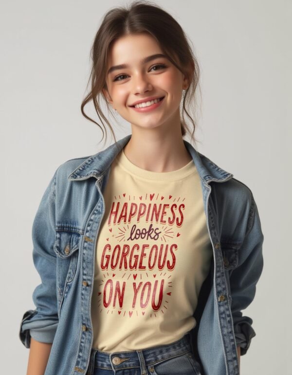 Happiness Looks Gorgeous on You Unisex T-shirt – Radiate Positivity