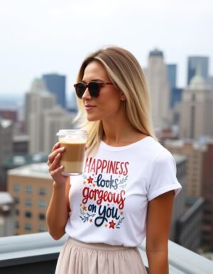 Happiness Looks Gorgeous on You Unisex T-shirt – Glow from Within