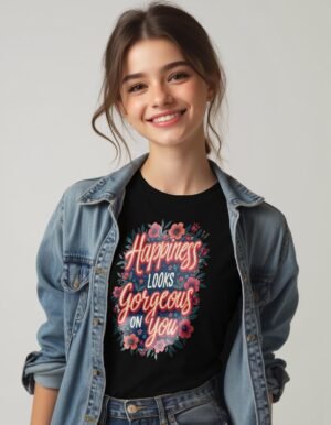 Happiness Looks Gorgeous on You Unisex T-shirt – The Perfect Feel-Good Tee