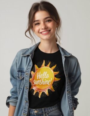 20241211023000-1efb767d-24a2-62c4-b9c0-beb1c0d1fb73.jpg Hello Sunshine Unisex T-shirt – Perfect for Sunny Souls