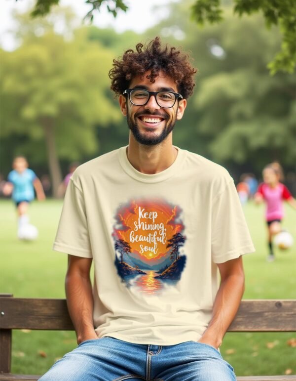 20241211023929-1efb7692-4f01-6abe-8be8-ea40efb4beef.jpg Shine Bright – Keep Shining, Beautiful Soul Unisex T-shirt