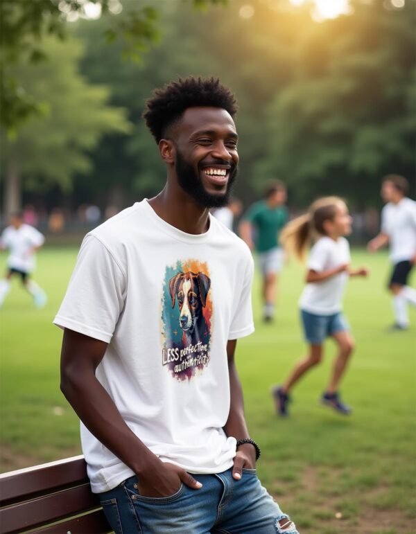 Less Perfection, More Authenticity Unisex T-shirt – Embrace Your Real Self