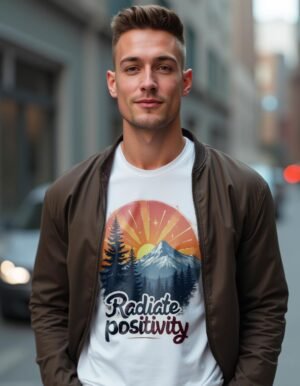 20241217230836-1efbccbd-8746-670e-872b-c6fdf8104ae5.jpg Radiate Positivity Unisex T-shirt – Your Energy Is Contagious