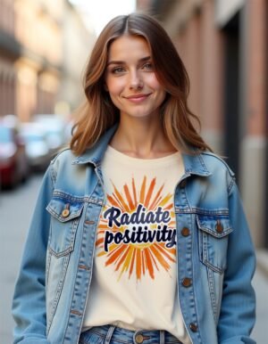 20241217231029-1efbccc1-b9a6-6b82-b69b-4a29c2c04be6.jpg Radiate Positivity Unisex T-shirt – Because the World Needs Your Light