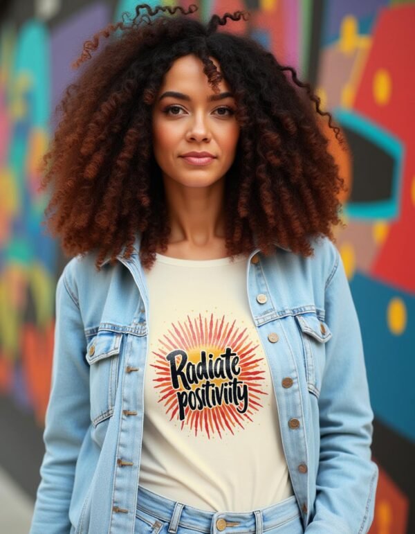 20241217231457-1efbcccb-b2d8-668e-b5a7-9a3f24354bf8.jpg Radiate Positivity Unisex T-shirt – A Daily Dose of Good Vibes
