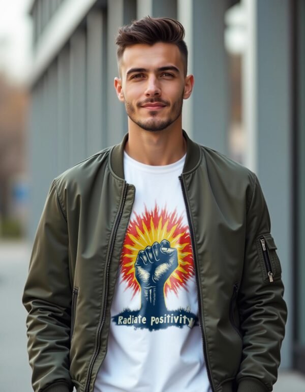 Radiate Positivity Unisex T-shirt – Spread the Good Vibes
