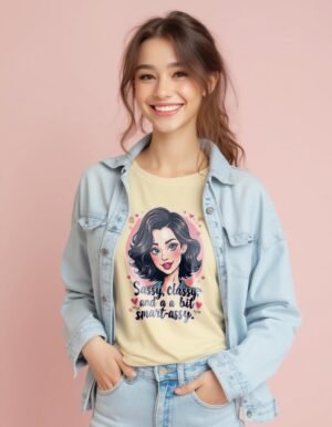 20241217232153-1efbccdb-32bb-6cac-ba26-4a29c2c04be6.jpg Sassy, Classy, and a Bit Smart-Assy Unisex T-shirt – Own Your Attitude
