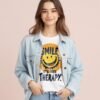 20241217232547-1efbcce3-e94e-6908-abff-c20c16e02faa.jpg Smile, It's Free Therapy Unisex T-shirt β The Best Kind of Medicine