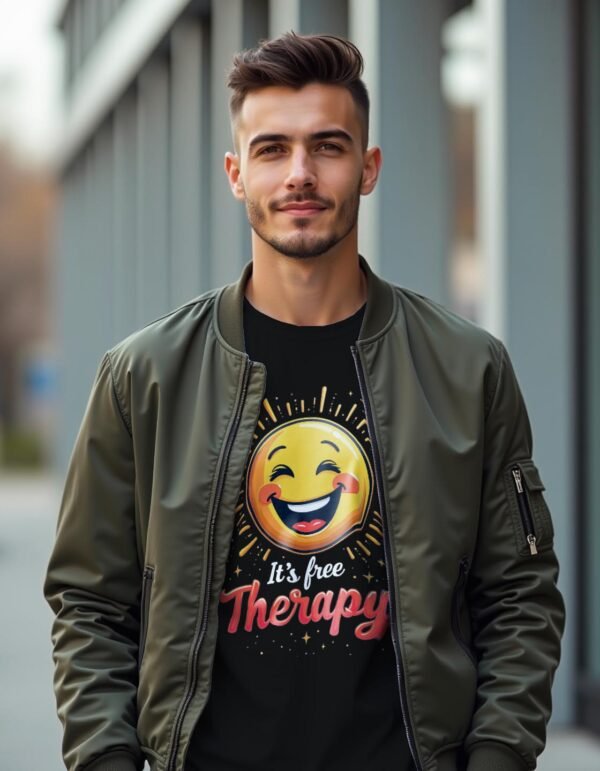 Smile, It's Free Therapy Unisex T-shirt – A Simple Smile Can Change Everything