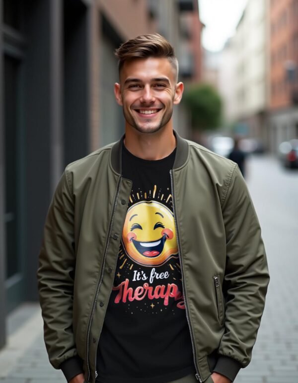 Smile, It's Free Therapy Unisex T-shirt – A Simple Smile Can Change Everything