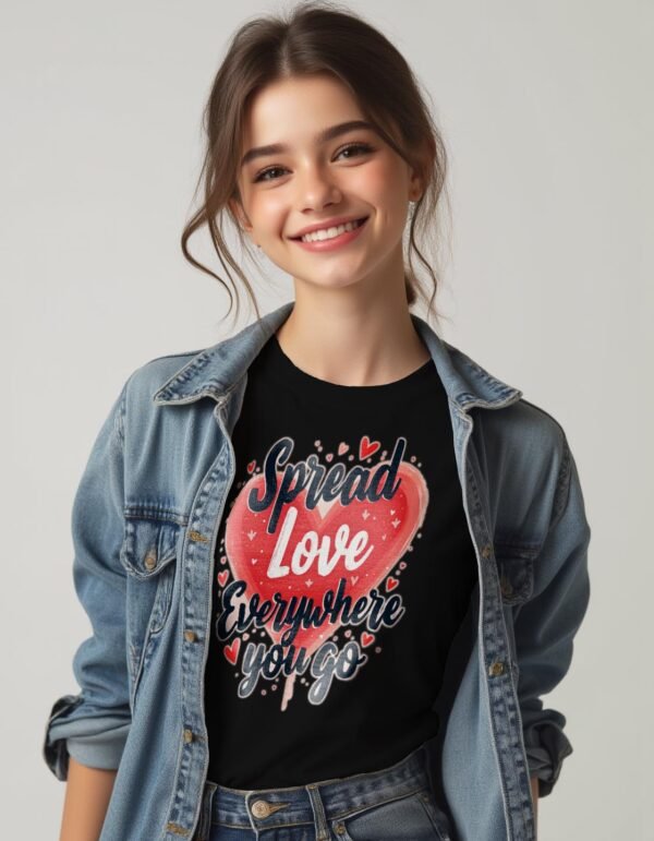 20241217234507-1efbcd0f-2042-609c-a9d0-ca73a63ac2dc.jpg Spread Love Everywhere You Go Unisex T-shirt – Love Is the Answer