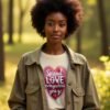 20241217234557-1efbcd11-03d2-66f8-ac1a-ca73a63ac2dc.jpg Spread Love Everywhere You Go Unisex T-shirt – Be the Light in the World