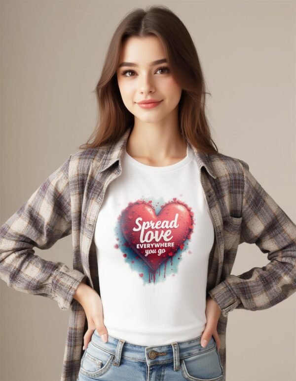 Spread Love Everywhere You Go Unisex T-shirt – A Simple Act of Kindness