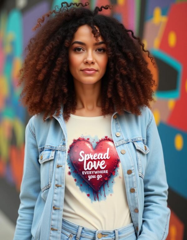 Spread Love Everywhere You Go Unisex T-shirt – A Simple Act of Kindness