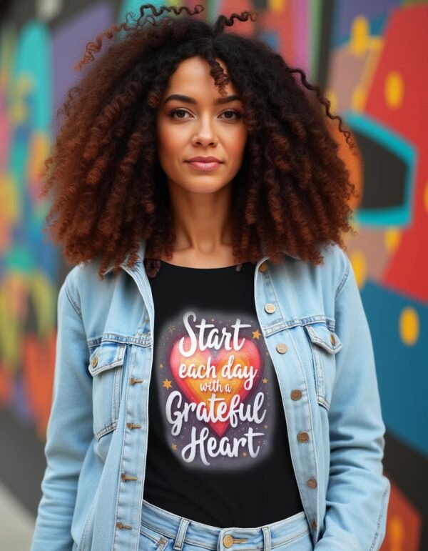 20241218021010-1efbce53-5cea-6a7c-880c-b299050d7ae4.jpg Start Each Day with a Grateful Heart Unisex T-shirt – Cultivate Positivity