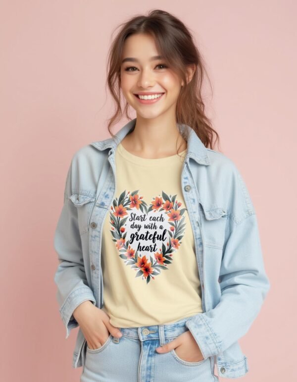 20241218021157-1efbce57-5a22-6408-a09c-52d20d9fc4cb.jpg Start Each Day with a Grateful Heart Unisex T-shirt – Grateful Vibes Only