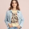 20241218022610-1efbce77-1bab-6c54-a358-ca73a63ac2dc.jpg Stay Cozy, Stay Happy Unisex T-shirt – Comfort is the Key to Happiness