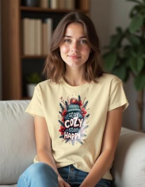 Stay Cozy, Stay Happy Unisex T-shirt – Happiness in Every Hug of Comfort