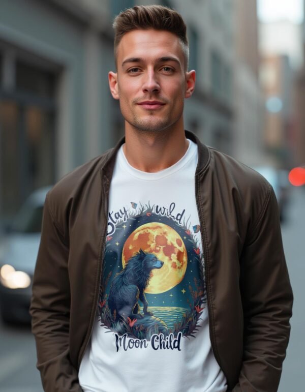 Stay Wild, Moon Child Unisex T-shirt – Dream Big, Live Wild