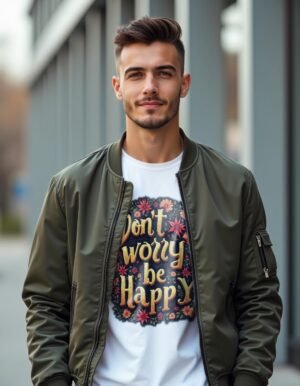 Happiness is Key – Don’t Worry, Be Happy Unisex T-shirt