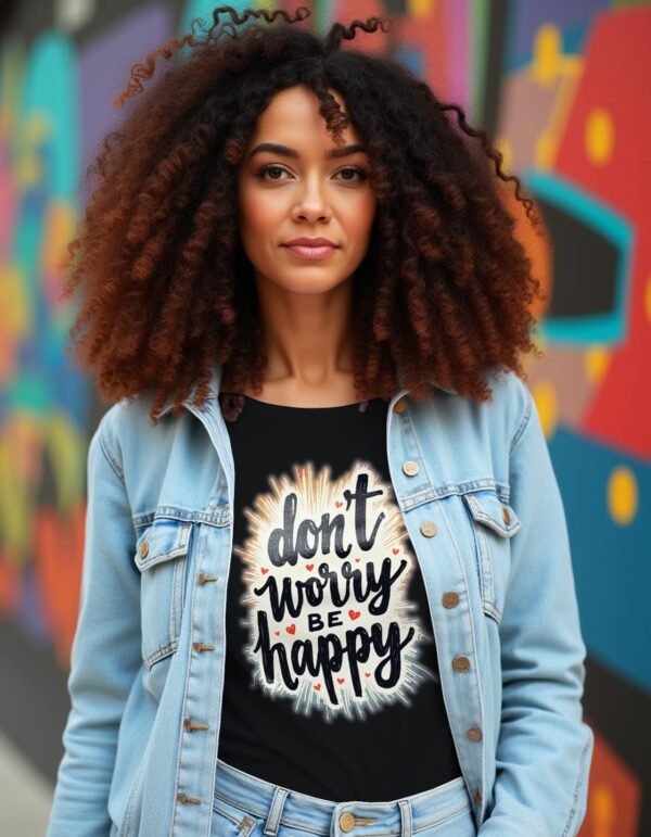 20241218035410-1efbcf3b-cf12-6d32-8ec1-9a3f24354bf8.jpg Don’t Worry, Be Happy Unisex T-shirt – Wear Your Joy