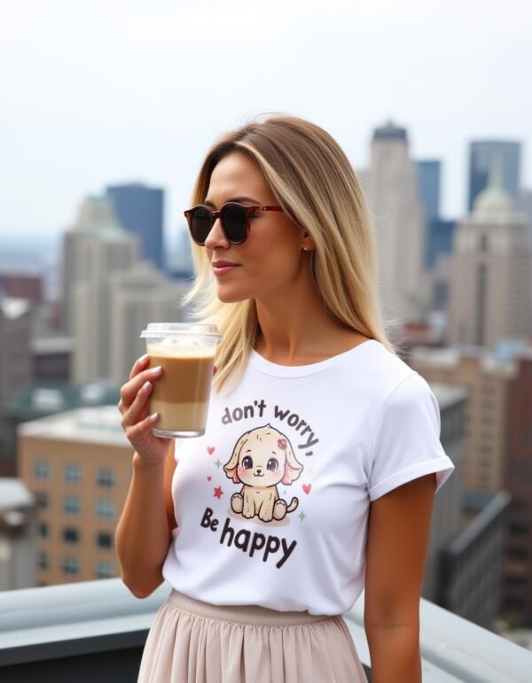 Stay Lighthearted – Don’t Worry, Be Happy Unisex T-shirt