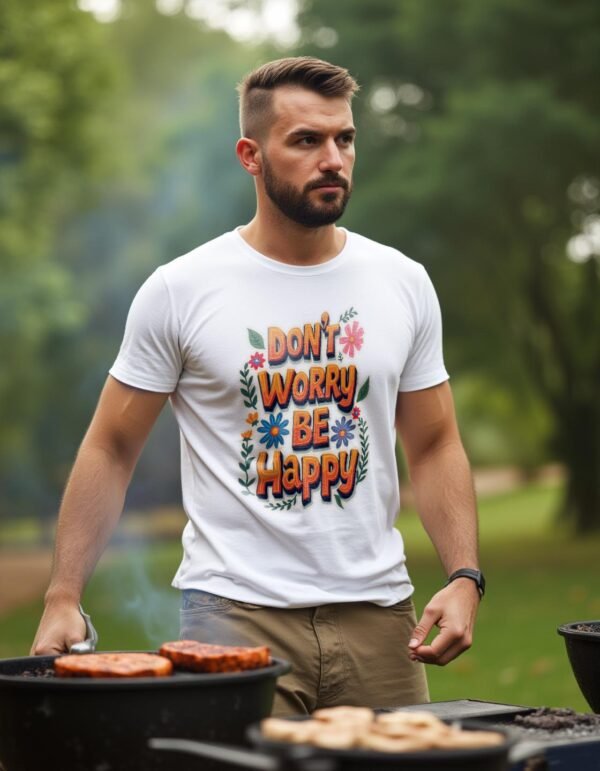Don’t Worry, Be Happy Unisex T-shirt – The Happy Life Tee