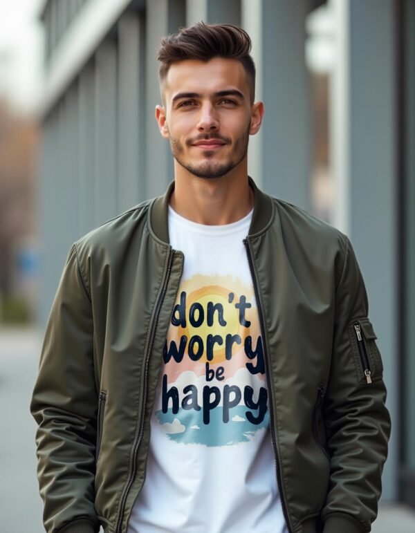 Positive Vibes Only – Don’t Worry, Be Happy Unisex T-shirt