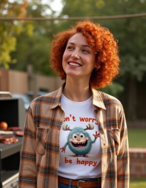 20241218041233-1efbcf64-e803-67a0-b4d6-2a8492f27025.jpg Don’t Worry, Be Happy Unisex T-shirt – Radiate Positivity