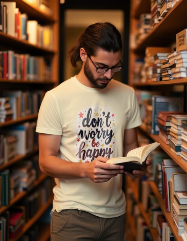 20241218041509-1efbcf6a-b6ed-6156-a845-ae9213ee439b.jpg Keep It Chill – Don’t Worry, Be Happy Unisex T-shirt