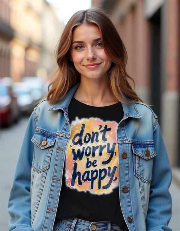 Don't Worry, Be Happy Unisex T-shirt – Life’s Too Short to Stress