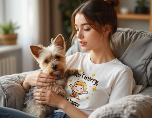 20241218042138-1efbcf79-3492-6a12-827c-c6fdf8104ae5.jpg Relax & Smile – Don’t Worry, Be Happy Unisex T-shirt