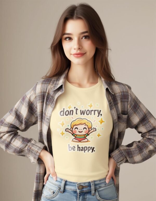 20241218042144-1efbcf79-7012-6146-8e9f-ca73a63ac2dc.jpg Relax & Smile – Don’t Worry, Be Happy Unisex T-shirt