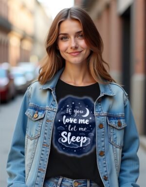 20241218212314-1efbd864-aad6-678e-972c-cefe08a11355.jpg Rest Mode – If You Love Me, Let Me Sleep Unisex T-shirt