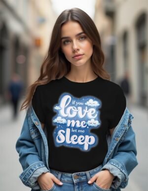 20241218212853-1efbd871-4ba7-6724-a7a4-a2dc4a61e9f4.jpg Snore Zone – If You Love Me, Let Me Sleep Unisex T-shirt